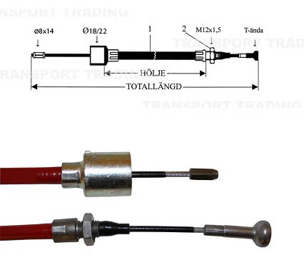 Bromsvajer 1130/1320 T-ända
