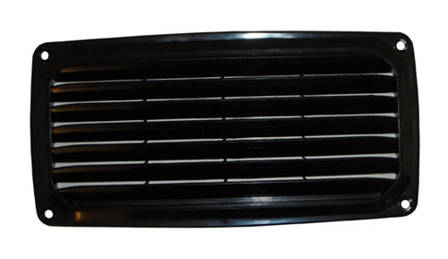 Ventilationsgaller 200x100 mm, svart