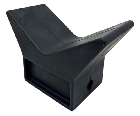 Stävstöd svart, 155x74 mm