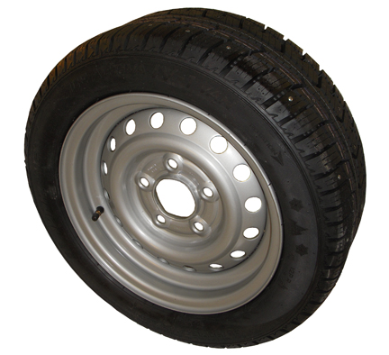 Vinterhjul m dubb 195/50 R13 C, 5x112