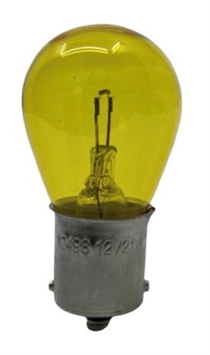 Glödlampa 12V baj. 21W (gul)